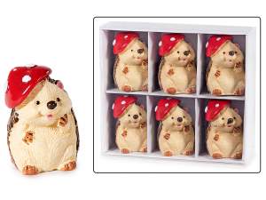 wholesale hedgehog resin decoration autumn