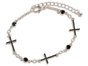 ingrosso braccialetti croci strass