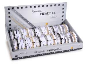 Ingrosso braccialetti borchie strass