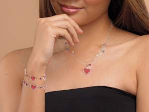 Grossista bracciali cuore san valentino