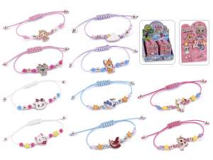 vente en gros bracelets de corde bébé animal