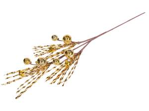 wholesale decorative branches christmas gold