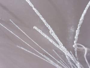 Grossiste branches artificiel glitter argent