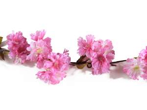Branche de gros fleurs cerisier tissu