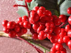 grossiste branches baies rouges artificielles