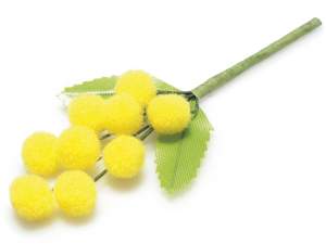 Fleurs artificielles brin mimosa