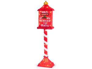 Ingrosso buca lettere Babbo Natale luci