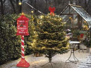 Ingrosso buca lettere Babbo Natale luci