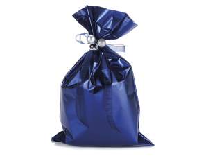 Ingrosso busta metallizzata blu opaco