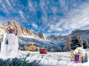 wholesale landscape christmas cable car