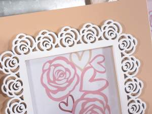 Grossiste porte photo en bois coeurs