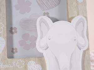 vente en gros cadre photo éléphant en bois