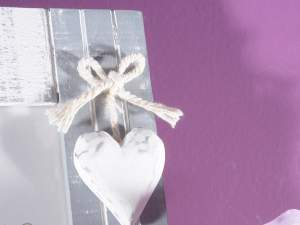 Grossistes porte-photo pendentif coeur en bois