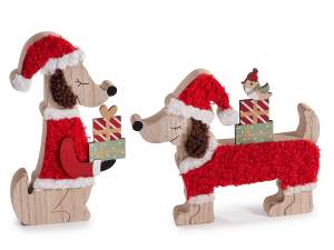 ingrosso decoro natale cagnolino bassotto