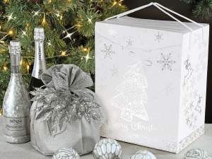 Cajas con asas navideñas al por mayor