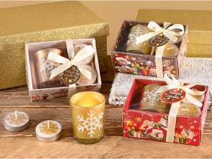 Caja regalo para portavelas con velas al por mayor