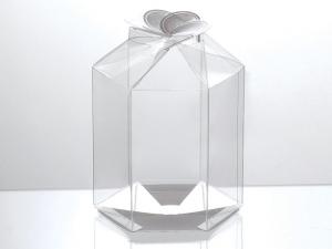 Cajas de PET hexagonales al por mayor con cierre d