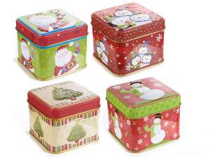 Cajas navideñas de metal al por mayor