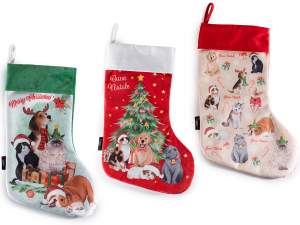 Calcetín navideño al por mayor Epifanía perro gato