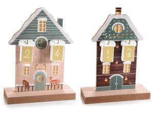 casa cu calendar de advent din lemn en-gros