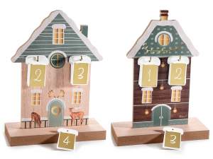casa cu calendar de advent din lemn en-gros