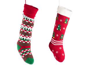 ingrosso calze regali dolci natale in maglia