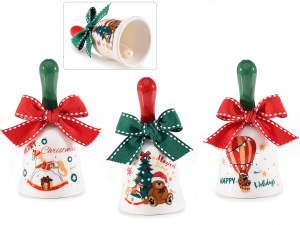 ingrosso campanelle ceramica natalizie