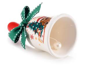 ingrosso campanelle ceramica natalizie