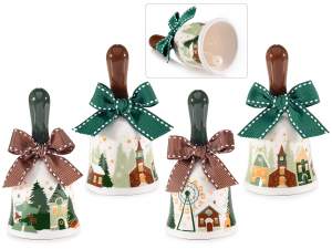 Campanelle di Natale in ceramica all'ingrosso