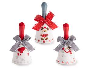 grossista campanelle natale ceramica