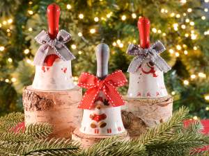 grossista campanelle natale ceramica