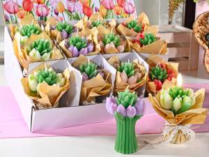 ingrosso candela profumata tulipani bouquet