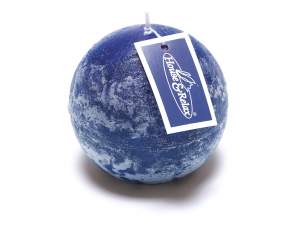 Ingrosso candela blu royal sfera