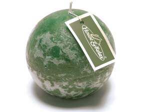 Ingrosso candele sfera verde inglese