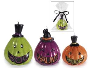 ingrosso zucche a candela di halloween