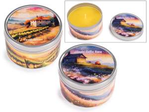 ingrosso citronella candela in barattolo metallo
