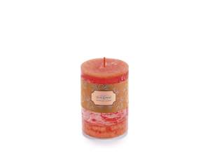 Candele arancione fiamma