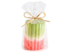 ingrosso candele cilindro colorate