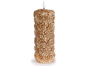 Ingrosso candela dorata led