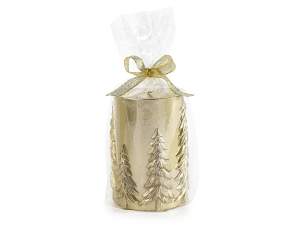 Ingrosso candele di natale dorate