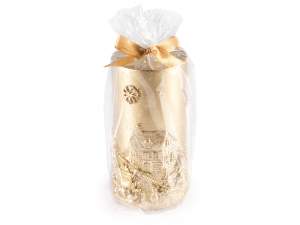 grossista candele oro natale paesaggio