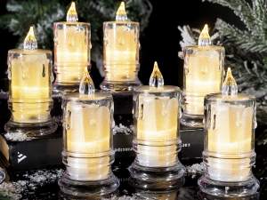 Grossista candela plastica luce LED