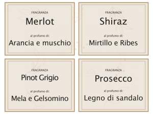 Ingrosso candela profumo vino vaso vetro
