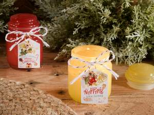 ingrosso candela barattolo vetro regalo natale