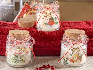 grossista candela natale profumata in barattolino