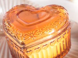 ingrosso candela vaso cuore