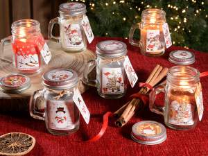 ingrosso candele barattolo natale