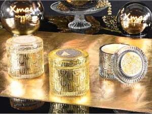 ingrosso candele natale profumate vasetto vetro