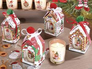 ingrosso casetta candela regalo natale