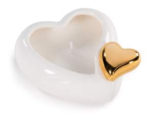 ingrosso candela ceramica profumata cuore